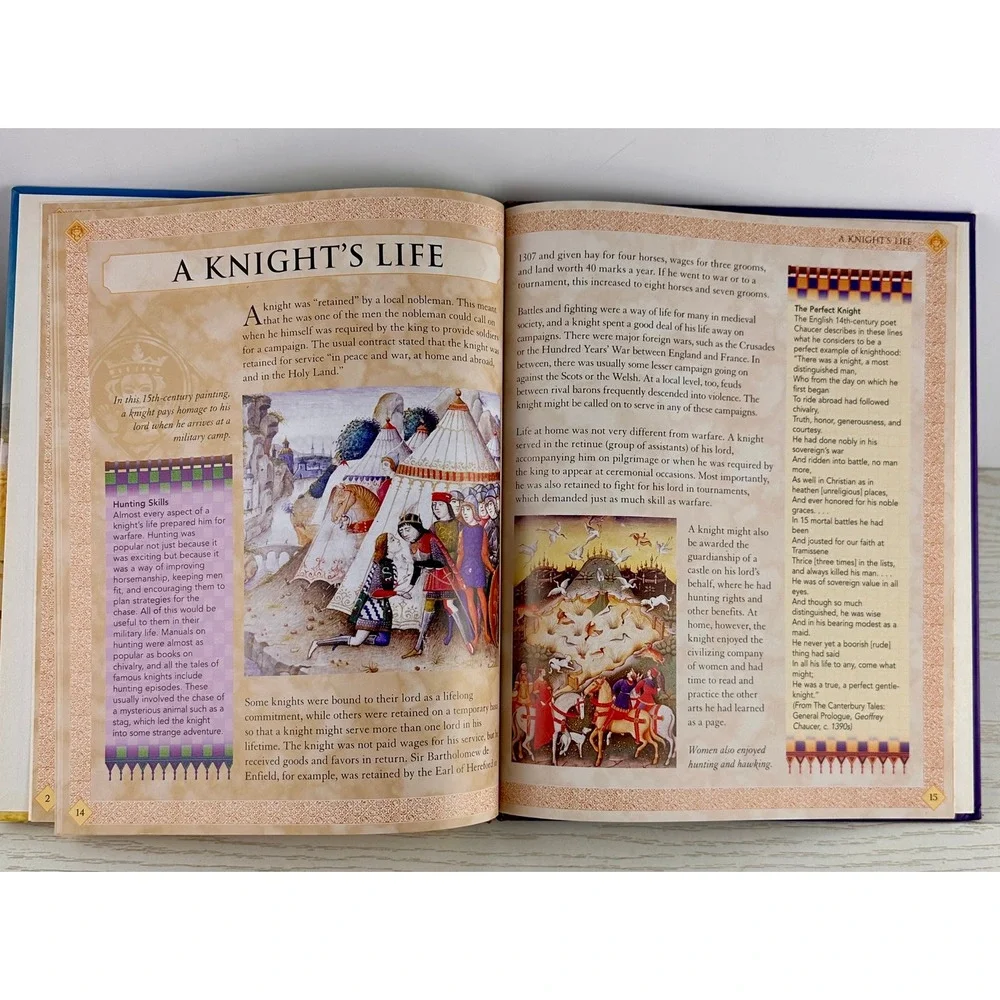 Knights and Chivalry Medieval World Hardcover‎ Book by Kathy Elgin
